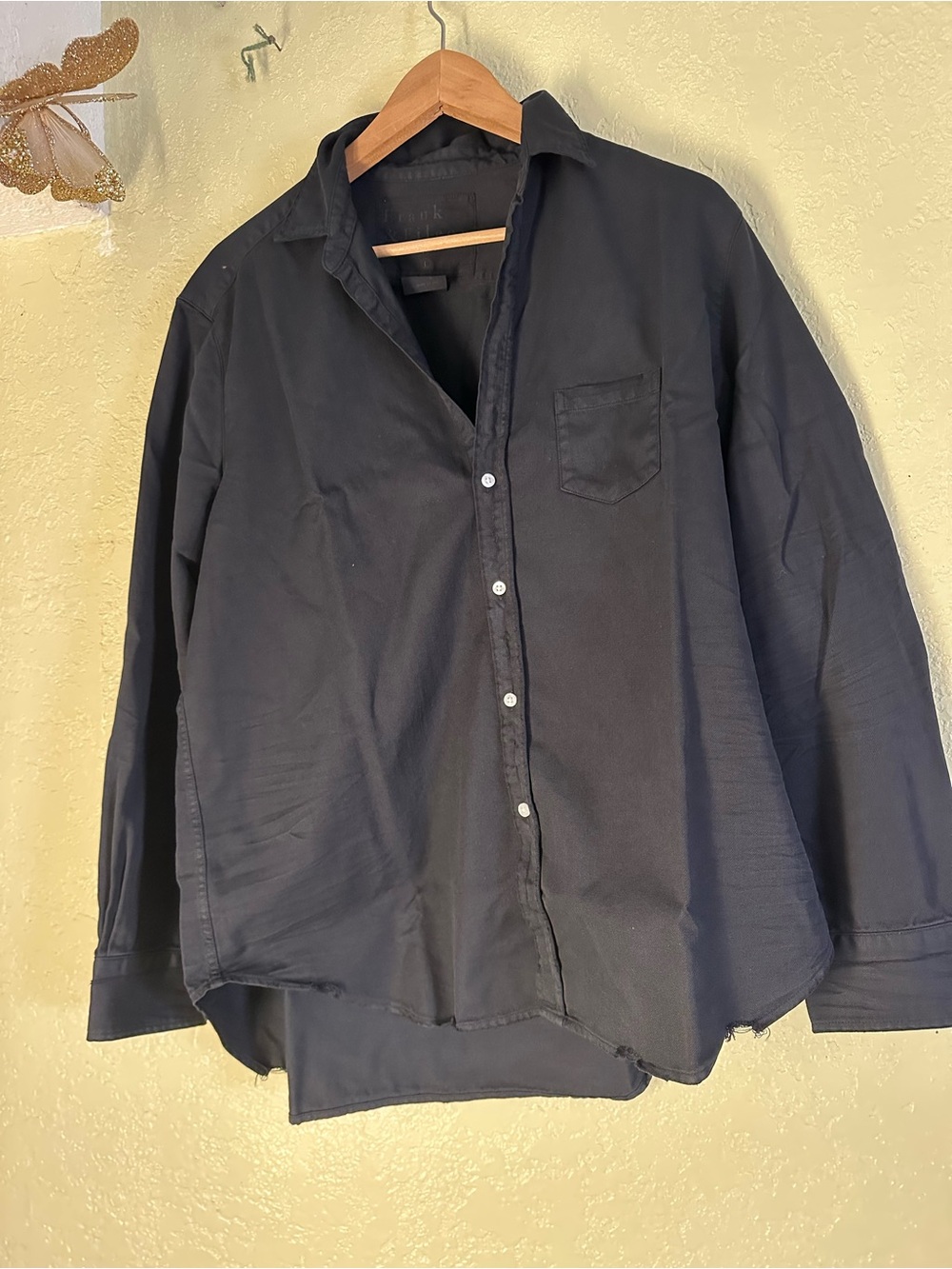Frank & Eileen Black Casual Button-Down Shirt